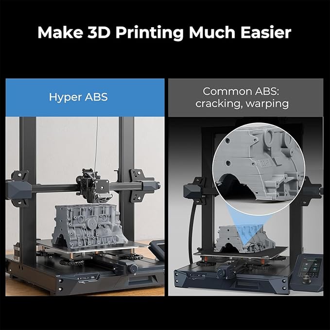 Official Creality Hyper ABS Filament 1.75mm, High Speed ABS 30-350mm/s 3D - Image 4