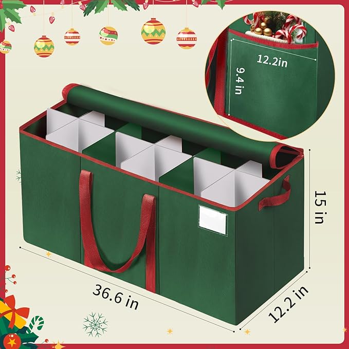 Nutcracker and Figurine Collectibles Storage Box， Large Ornament Storage - Image 2