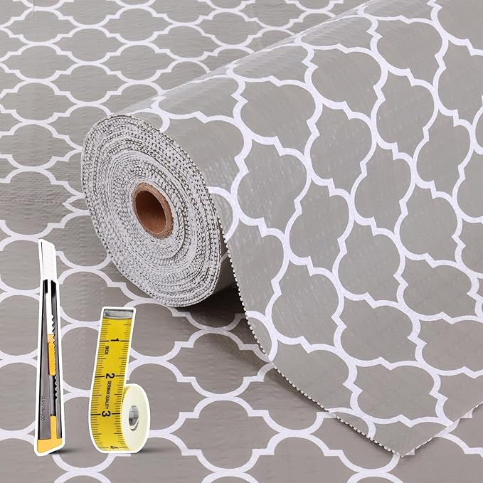 Drawer and Shelf Liner for Kitchen Cabinet: 23.6 in X 30 Ft Non Slip Waterproof by Kimhan