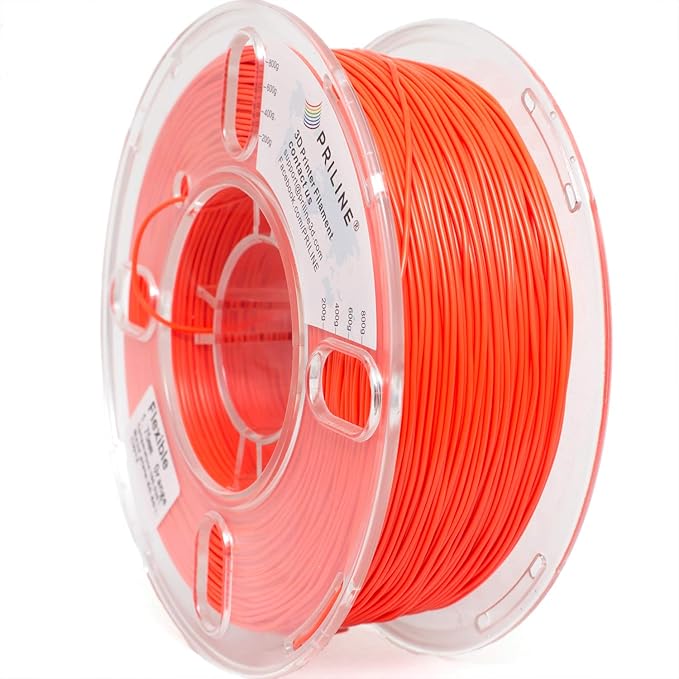 TPU Filament，PRILINE 98A TPU Flexible Soft 3D Printer Filament，1KG 1.75mm Spool by PRILINE