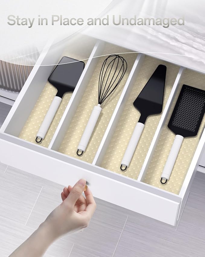 Shelf and Drawer Liner for Kitchen Cabinet, Non-Adhesive 18in x 120in - Image 8