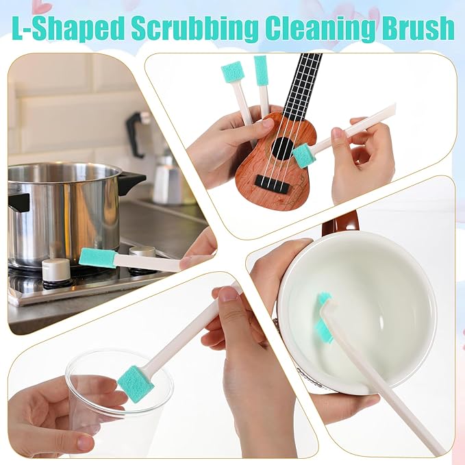 8 Pcs Small Cleaning Brushes for Tight Spaces - Image 7