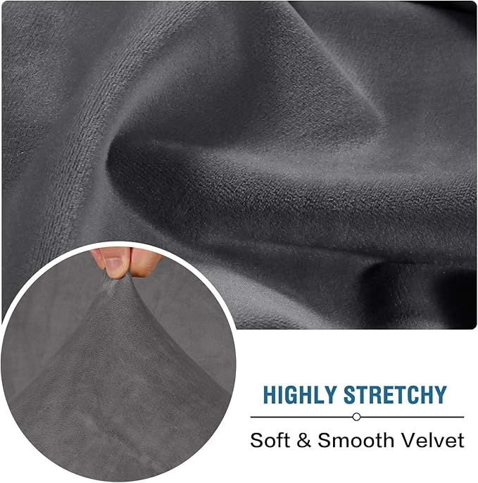 H.VERSAILTEX Velvet Stretch Individual Chaise Cover Sectional Couch Covers - Image 5