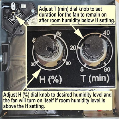 SEP150H | 150 CFM | 0.5 Sone Ultra Quiet | Energy Star Certified | Humidity - Image 3