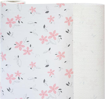 18" W x 96" L Floral Drawer and Shelf Liner by DwellAid