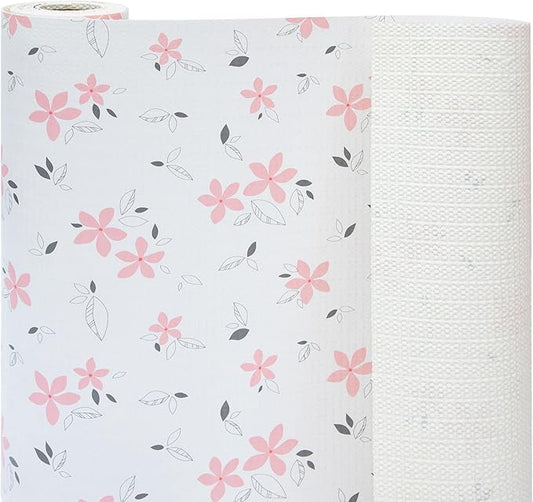 18" W x 96" L Floral Drawer and Shelf Liner by DwellAid