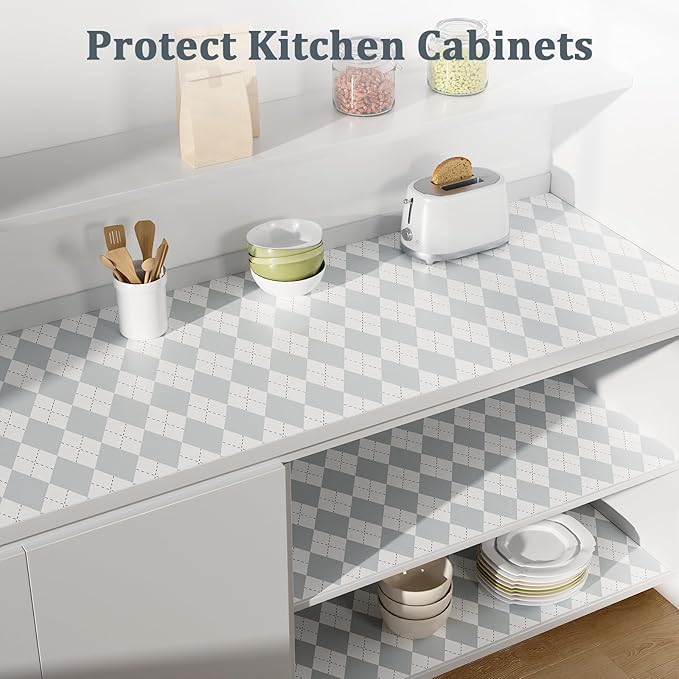 Shelf Liner for Kitchen Cabinets 24" x 240" Non-Adhesive Non-Slip Drawer Liners - Image 5