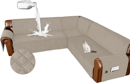 Arfntevss Waterproof Sectional Couch Covers L Shape Washable Velvet Sofa Cover by Arfntevss