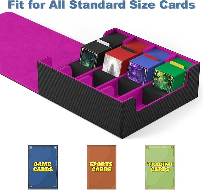 Mlikero Card Deck Case, 2400+ Trading Card Storage Box - Image 6