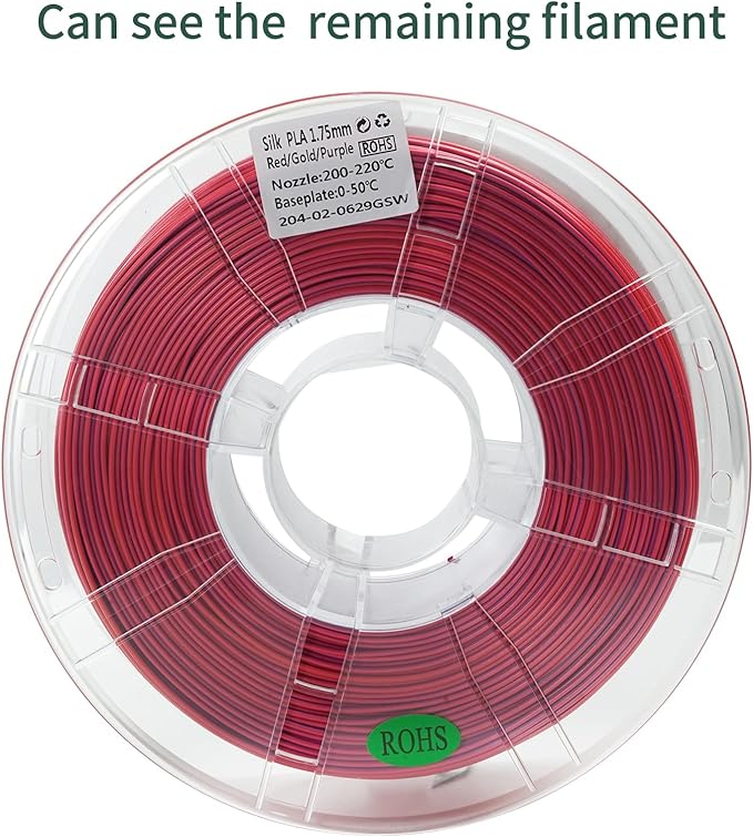 PLA 3D Printer Filament, Triple Color Silk PLA Filament, Dimensional Accuracy - Image 6