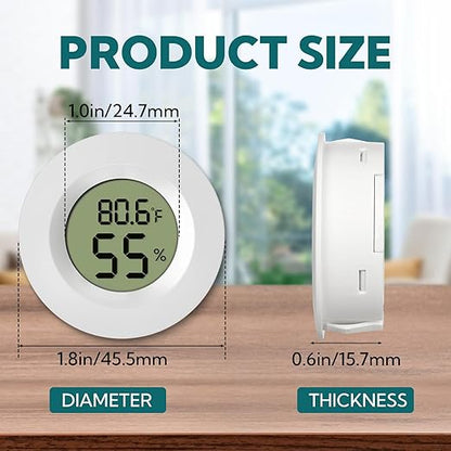 4-Pack Mini Hygrometer Thermometer Digital Humidity Meter Indoor/Outdoor - Image 4