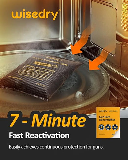 wisedry 200 Grams x 2 Packs Gun Safe Dehumidifier, Reusable Moisture Absorber - Image 6