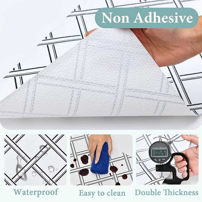 Drawer and Shelf Liner for Kitchen Cabinet: 17 in X 20 Ft Non Slip Waterproof - Image 5