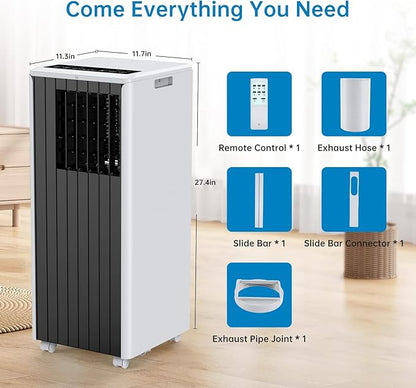8000 BTU Portable Air Conditioner, 3 in 1 AC Unit Built-In Cool, Dehumidifier & - Image 6