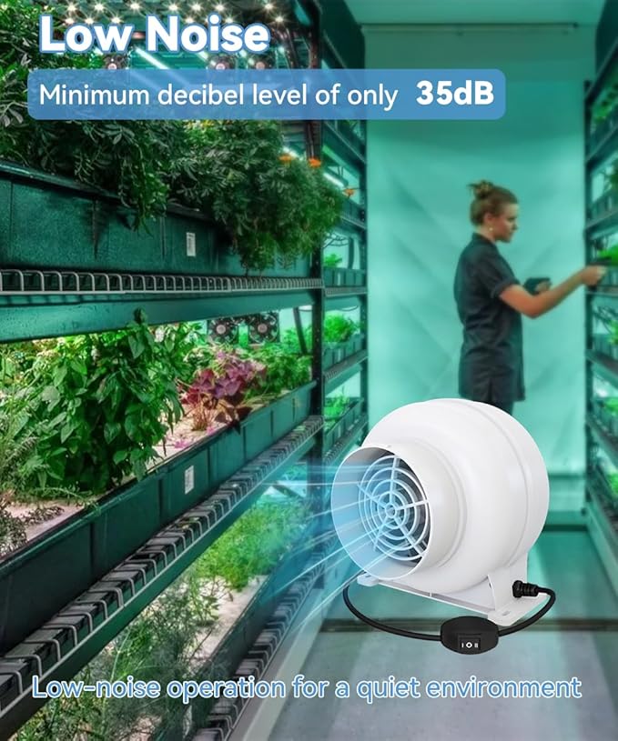 Artibear 3.5 Inch 168 CFM Inline Duct Ventilation Fan - Image 5