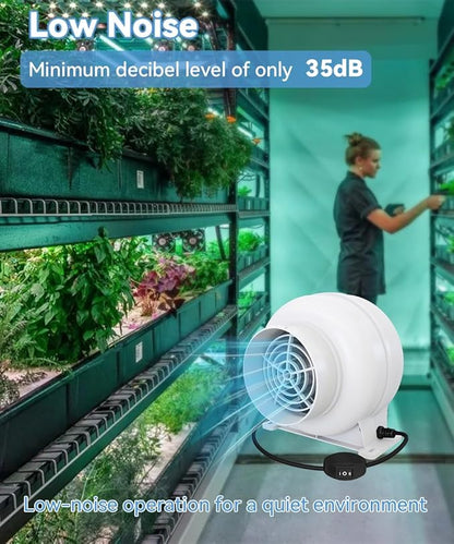 Artibear 3.5 Inch 168 CFM Inline Duct Ventilation Fan - Image 5