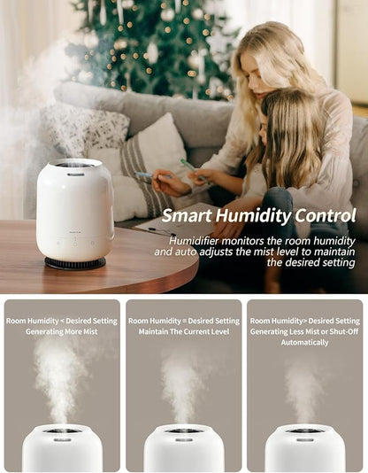 SmartDevil 1.2L Cool Mist Humidifier, Top Fill Ultrasonic Smart Air Humidifier - Image 9