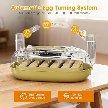 24 Egg Incubator for Hatching Eggs, Automatic Egg Turning, Temperature & - Image 5