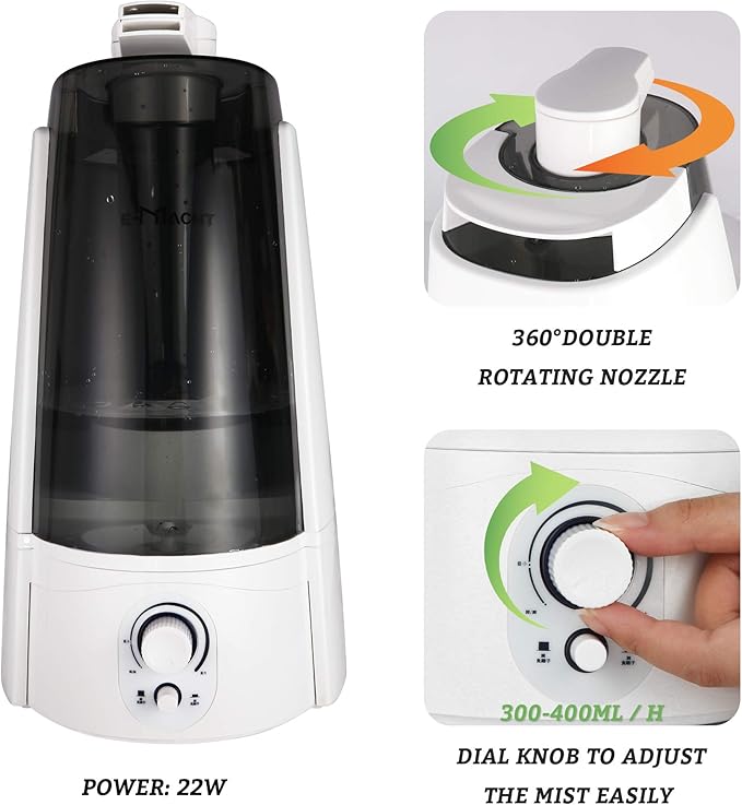 TRY & DO Plant Humidifier Indoor Double Nozzle Multi Air Humidifier - Image 4