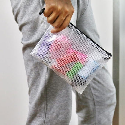 Oaimyy-A6, Mesh Zipper Pouch Document Folders Bag Plastic Zip File Folders - Image 6