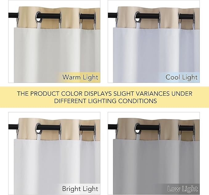 NICETOWN 100% Blackout Curtain Liners, Curtain Lining - Image 5