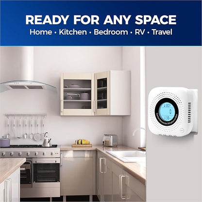 Plug-in Carbon Monoxide & Natural Gas Leak Detector, 4-in-1 CO, Propane Alarm - Image 6