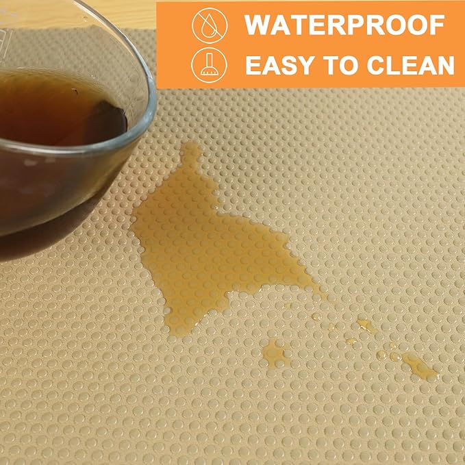 Cabinet Shelf Liner Waterproof Khaki - Image 5