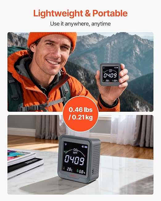 VEVOR Carbon Dioxide Monitor, CO2 Controller - Image 4