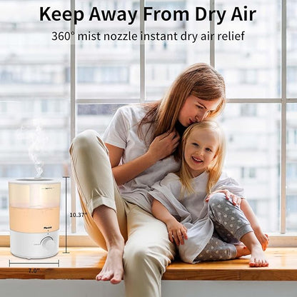 Humidifiers for Bedroom, Cool Mist Top Fill Diffuser - Image 7