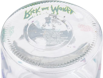 Silver Buffalo Rick and Morty Falling Out of Ship Glass Cookie Snack Candy Jar - Image 8