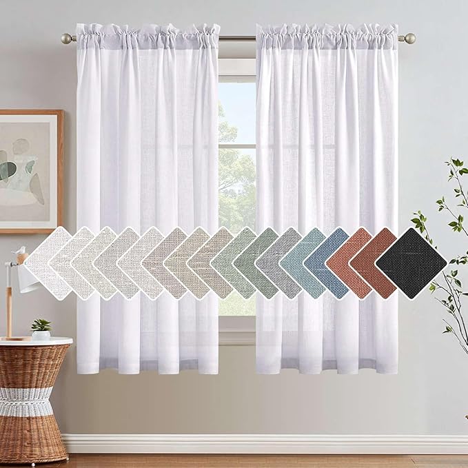 H.VERSAILTEX Light Filtering Linen Textured Curtains by HVERSAILTEX