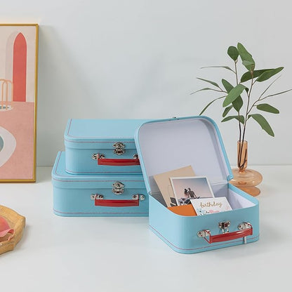 SLPR Paperboard Suitcases Set of 3, Light Blue - Image 4