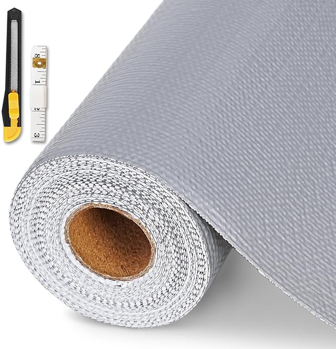 Drawer and Shelf Liner for Kitchen Cabinet, Non-Adhesive Cabinet Liner 12in x by GTJ