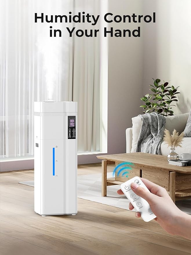 13L/3.43Gal Humidifier Large Room, 800ft² Coverage, 100H Runtime, Auto Humidity - Image 7