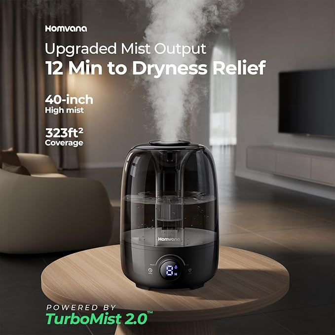Homvana Humidifiers for Bedroom Diffusers - Image 2