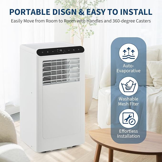 GarveeHome Portable Air Conditioner, 8000 BTU - Image 6