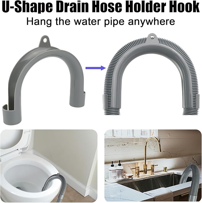 6.56 FT Universal Washing Machine Drain Hose, Drain Hose Extension Kit - Image 5