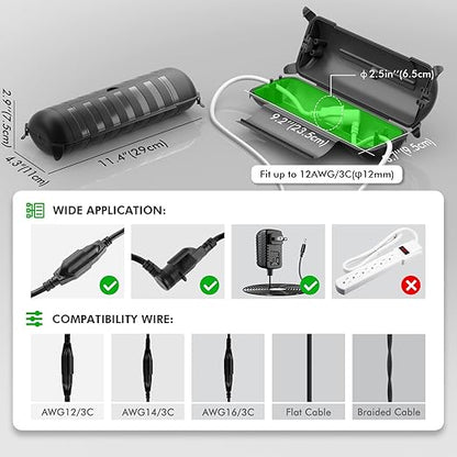 2 Pack of Outdoor IP44 Waterproof Connection Box by Restmo, Weatherproof - Image 2