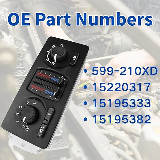 599-210XD AC Heater Climate Control Module Panel - Image 2
