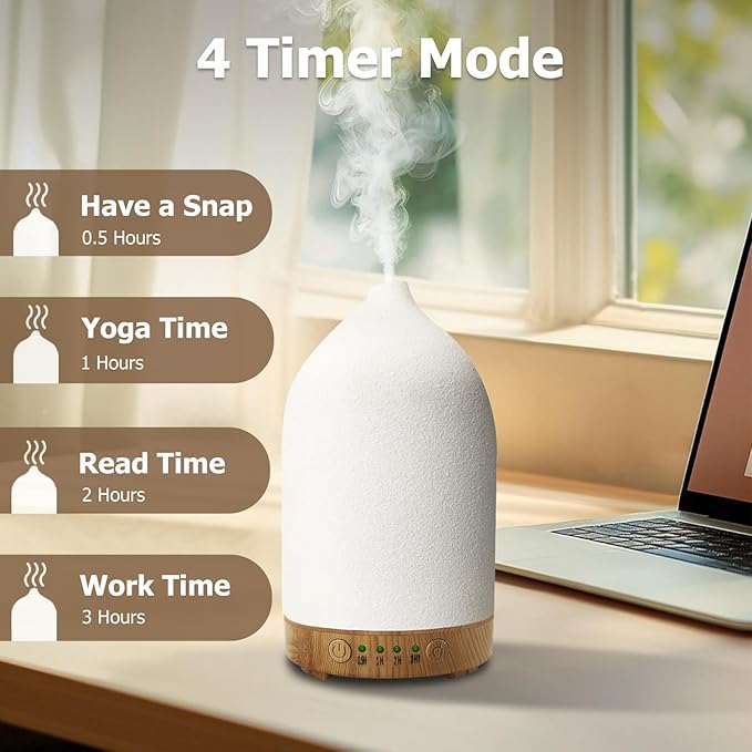 Essential Oil Diffuser Humidifiers, Aromatherapy Diffusers, Ceramic Essential - Image 6