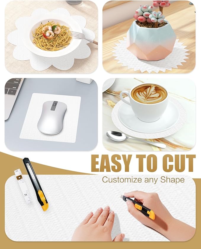 Shelf Liners for Kitchen Cabinets Non-Adhesive, Non-Slip Thickened Shelf Paper - Image 6