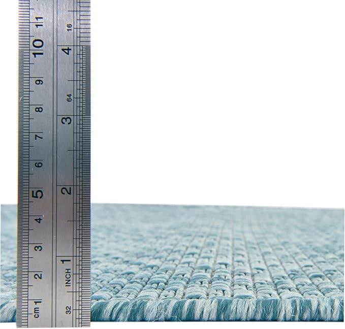 Unique Loom Collection Casual Transitional Solid Heathered Indoor/Outdoor - Image 4