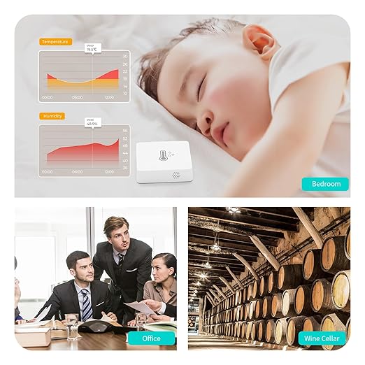 THIRDREALITY Zigbee Temperature and Humidity Sensor Lite, Smart Thermometer and - Image 3