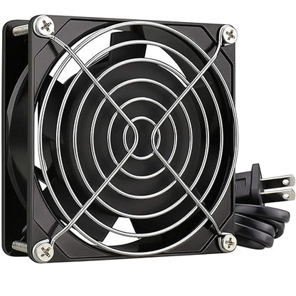 GDSTIME Axial Fan 90mm, 110V 120V AC 92mm x 92mm x 25mm Dual Ball Bearing by GDSTIME