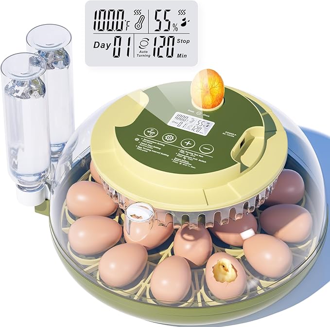 18 Egg Incubator, Incubator for Hatching Eggs, Automatic Egg Turning and by EtegowUS