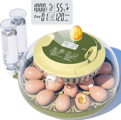 18 Egg Incubator, Incubator for Hatching Eggs, Automatic Egg Turning and by EtegowUS