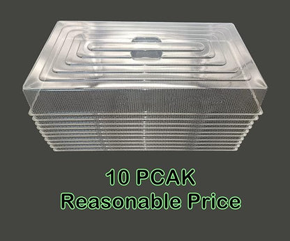 10 Pcs Humidity Dome, Plastic Clear Seed Starter Dome 1020 Tray Covers - Image 5