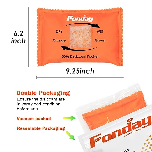 500g x 2 packs Fonday Rechargeable Silica Gel Car Dehumidifier Fast Reactivate - Image 8
