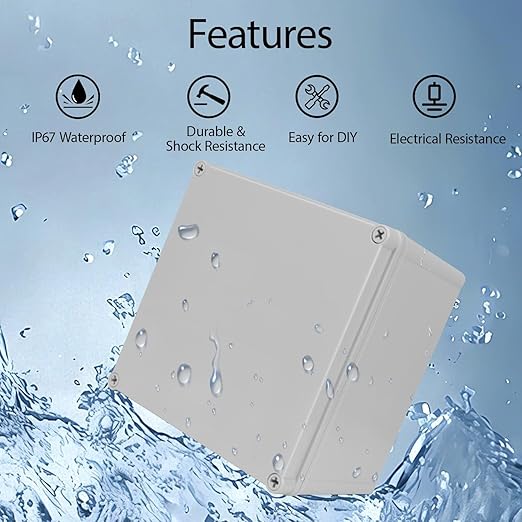 Junction Box，7.9"x 7.9"x 5.1" Outdoor Electrical Box - Image 5