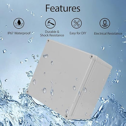 Junction Box，7.9"x 7.9"x 5.1" Outdoor Electrical Box - Image 5